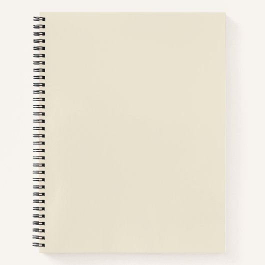 Eierschal effen kleur notitieboek (Voorkant)