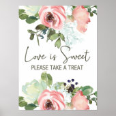 Eierschal- en Blos Bruidschap Love Is Sweet Poster (Voorkant)