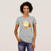 eierschopvioliste t-shirt (Voorkant volledig)