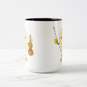 eierschopvioliste tweekleurige koffiemok (Center)