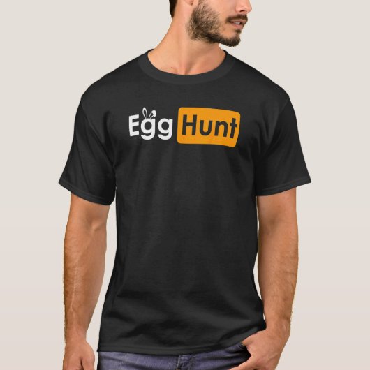 Eiershunt paasdag Sarcastisch thema Volwassen mens T-shirt (Voorkant)