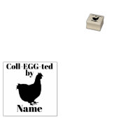 Eierstempel van kind - Rhode Island Red Hen Rubberstempel (Gestempeld)