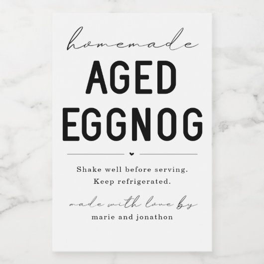 Eierstok fles Etiket (Enkel label)