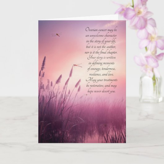 Eierstokkanker Beterschap Lisdodden en Libellen Kaart (Orchidee)