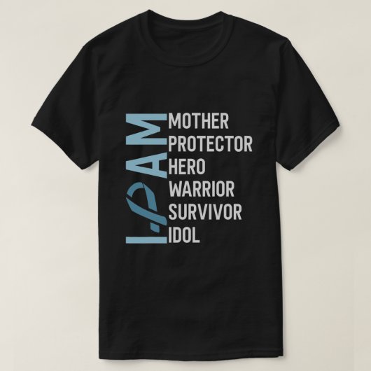 Eierstokkanker Bewustzijn Ik Ben Moeder Held Warri T-shirt (Design voorkant)