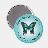 Eierstokkanker bewustzijnsmagneet magneet (Voorkant / Achterkant)