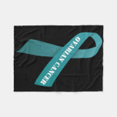 Eierstokkanker fleece deken (meerdere maten) (Voorkant (Horizontaal))