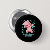 Eierstokkanker Grappig Dabbing Varken Warrior Ronde Button 5,7 Cm (Voorkant /achterkant)