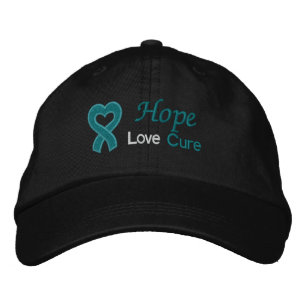 Eierstokkanker Hope Love Cure Geborduurde Pet