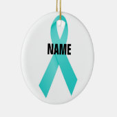 Eierstokkanker Memorial Keramisch Ornament (Rechts)