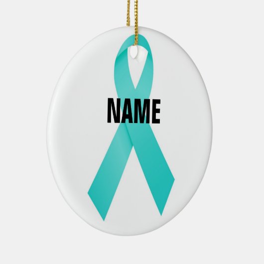 Eierstokkanker Memorial Keramisch Ornament (Rechts)