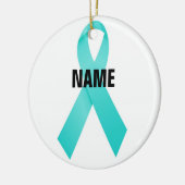 Eierstokkanker Memorial Keramisch Ornament (Links)