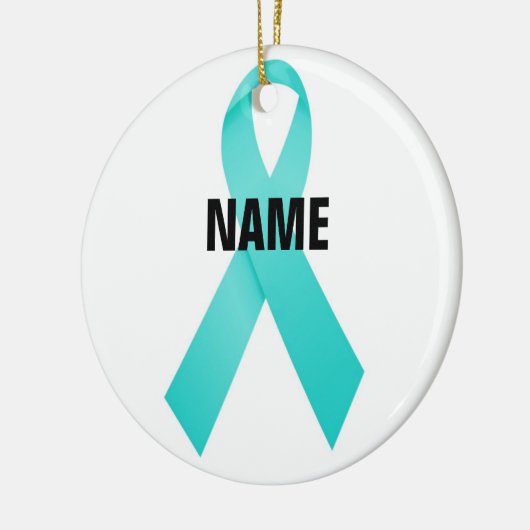 Eierstokkanker Memorial Keramisch Ornament (Links)