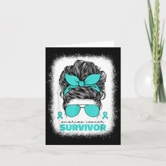 Eierstokkanker Teal Lint Voor Vrouwen Eierstokkank Kaart