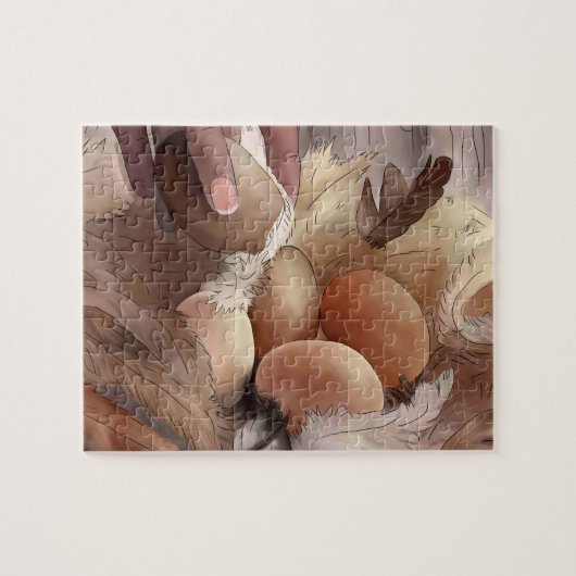 Eiersuchen Legpuzzel (Horizontaal)