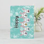 Eiervormige paaskonijnen (Staand voorkant)