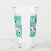 Eiervormige paaskonijnen glas (Links)