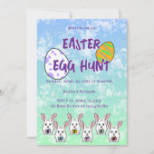 Eiervormige paaskonijnen kaart (Voorkant)