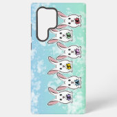 Eiervormige paaskonijnen samsung galaxy hoesje (Achterkant)