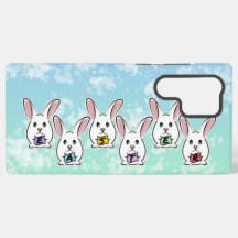 Eiervormige paaskonijnen