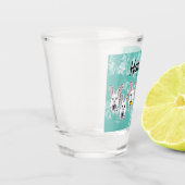 Eiervormige paaskonijnen shot glas (Links)