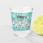 Eiervormige paaskonijnen shot glas (Voorkant)