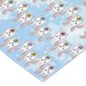 Eiervormige paaskonijnen tafelkleed (Gekanteld)