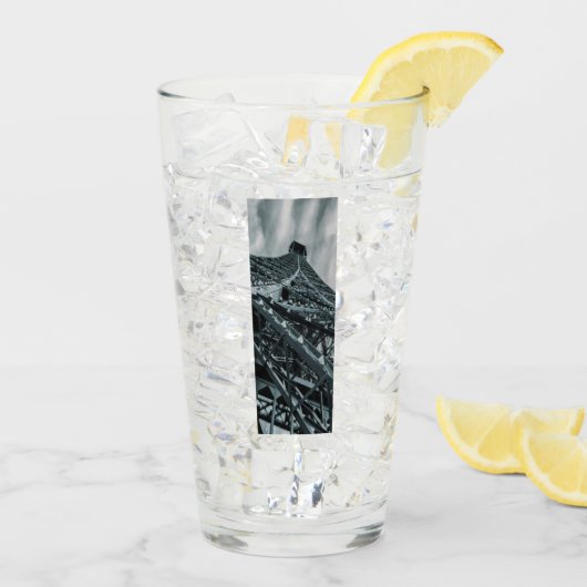 Eifel-toren Paris Steel en sky Glas (Achterkant ijs)