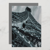 Eifel-toren Paris Steel en sky Kaart (Voorkant / Achterkant)