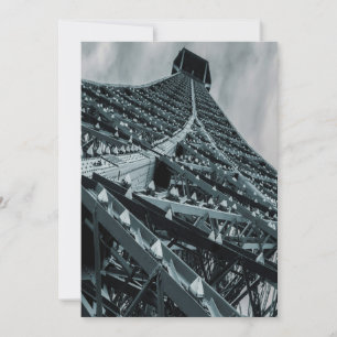 Eifel-toren Paris Steel en sky Kaart