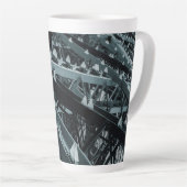 Eifel-toren Paris Steel en sky Latte Mok (Rechterhoek)