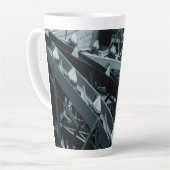 Eifel-toren Paris Steel en sky Latte Mok (Linkerhoek)