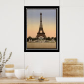 Eifel Tower 1904 Afdruk Poster (Keuken)