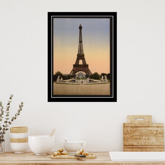 Eifel Tower 1904 Afdruk Poster (Keuken)