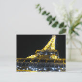 Eifel Tower bij nacht Briefkaart (Staand voorkant)