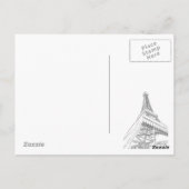 Eifel Tower Briefkaart (Achterkant)