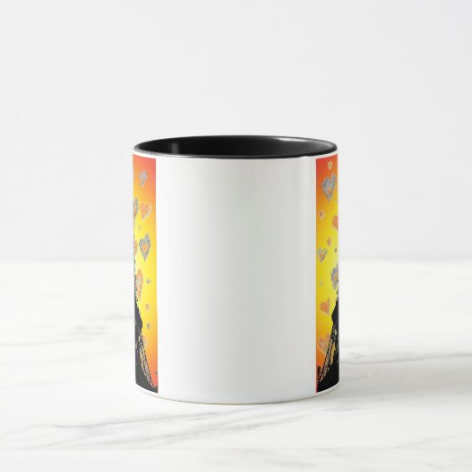 Eifel Tower Harten Mok (Midden)