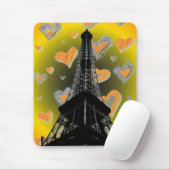 Eifel Tower Hearts Mousepad Muismat (Met muis)