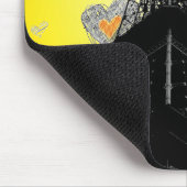 Eifel Tower Hearts Mousepad Muismat (Hoek)