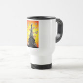 Eifel Tower Hearts Travel Mug Reisbeker (Voorkant rechts)
