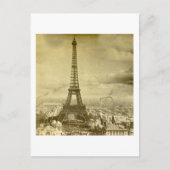  Eifel Tower Paris Frankrijk 1889 Briefkaart (Voorkant)
