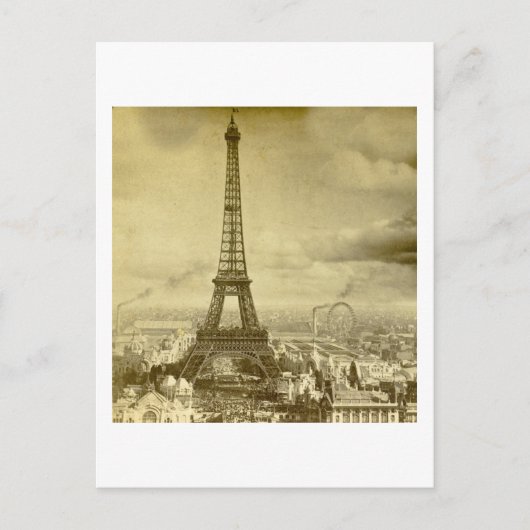  Eifel Tower Paris Frankrijk 1889 Briefkaart (Voorkant)