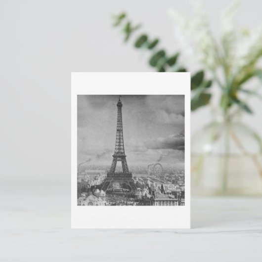  Eifel Tower Paris Frankrijk 1889 Briefkaart (Staand voorkant)