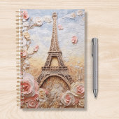 Eifel Tower Paris Frankrijk Roze Bloemen Planner
