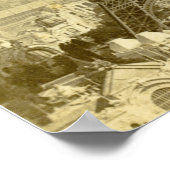  Eifel Tower Paris Frankrijk Stereoview 1889 Poster (Hoek)