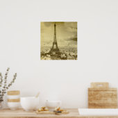  Eifel Tower Paris Frankrijk Stereoview 1889 Poster (Keuken)