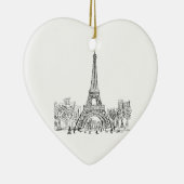 Eifel Tower Paris Keramisch Ornament (Rechts)