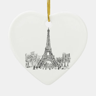 Eifel Tower Paris Keramisch Ornament