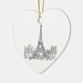 Eifel Tower Paris Keramisch Ornament (Links)
