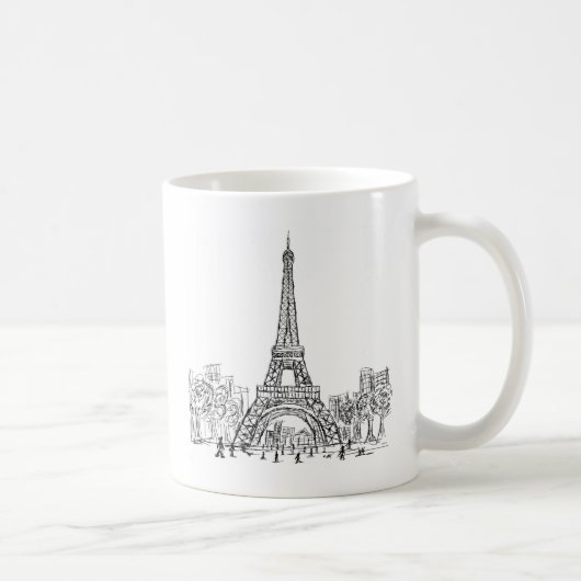 Eifel Tower Paris Koffiemok (Rechts)
